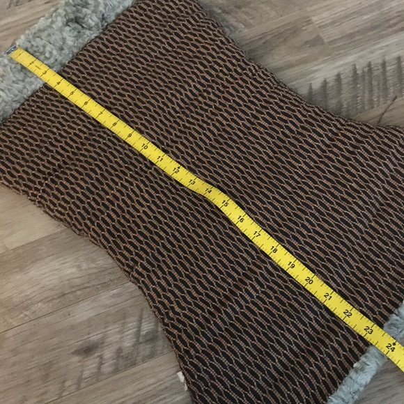 Fantasycore Faux Fur Yellow and Black Long Honeycomb Reversible Neck Warmer - Picture 12 of 15